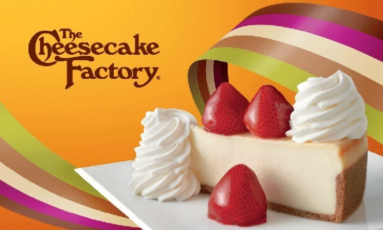  The Cheesecake Factory gift cards